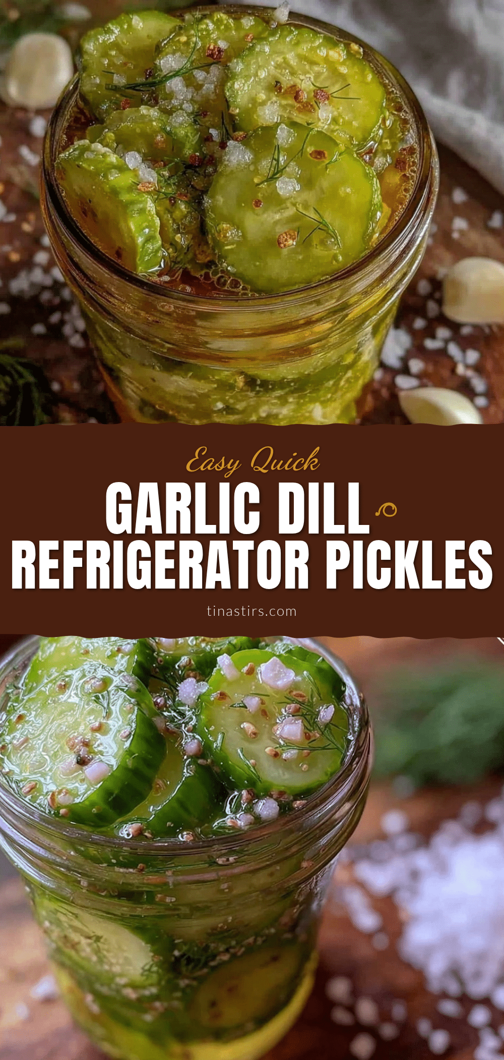 garlic dill refrigerator pickles recipe
