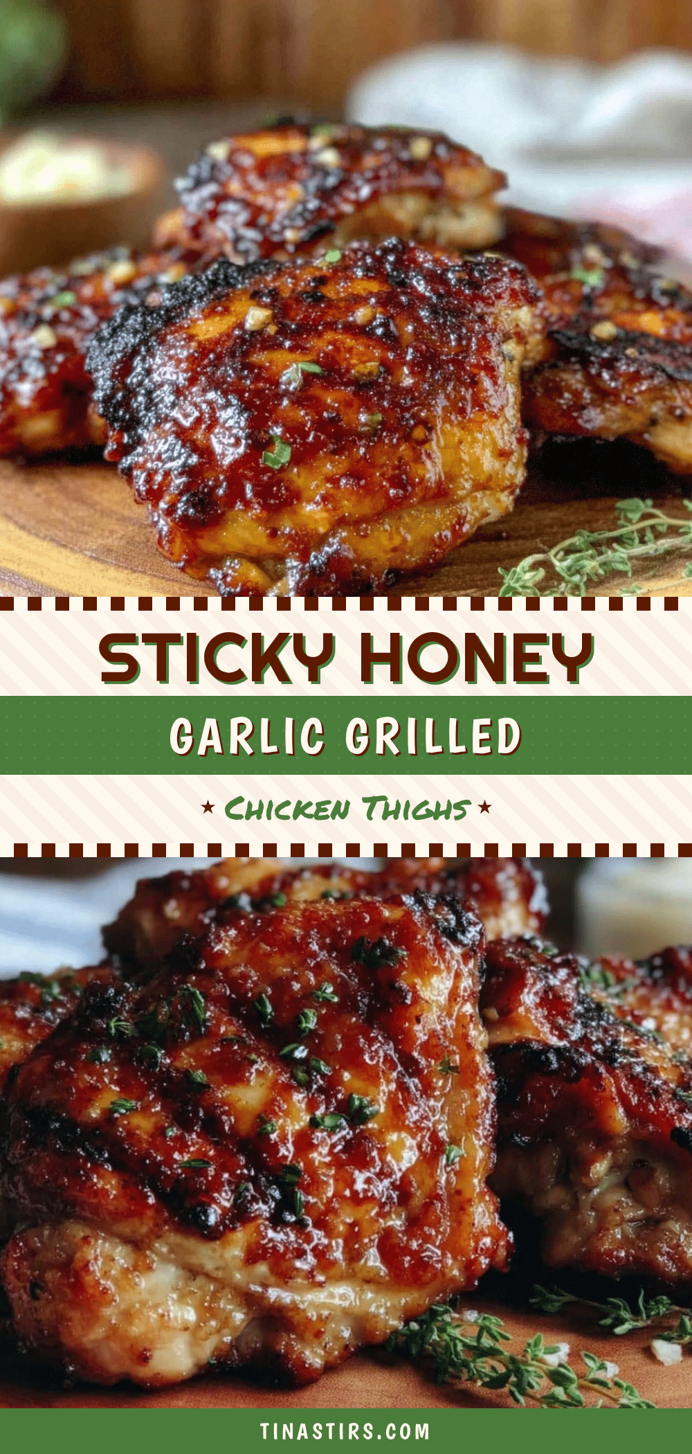 honey garlic grilled chicken thighs recipe