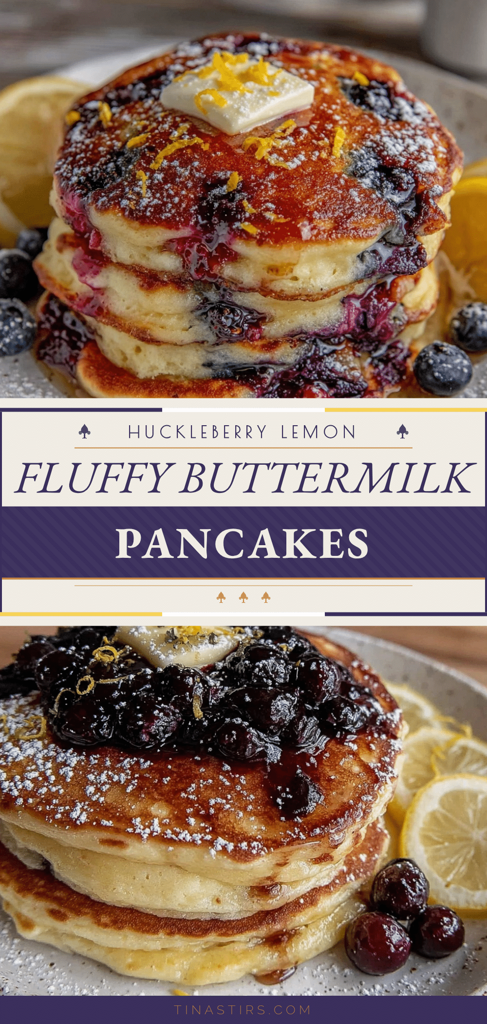 huckleberry lemon buttermilk pancakes recipe