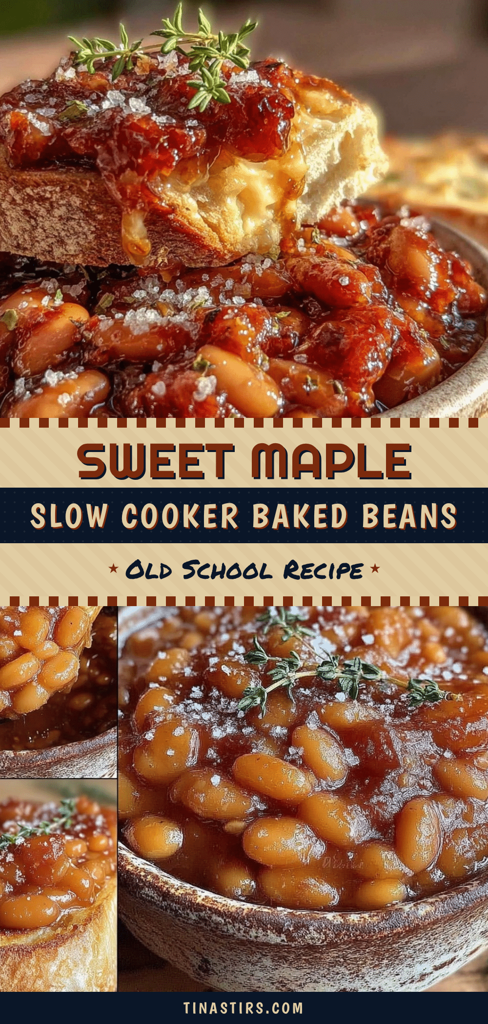 maple baked beans slow cooker recipe