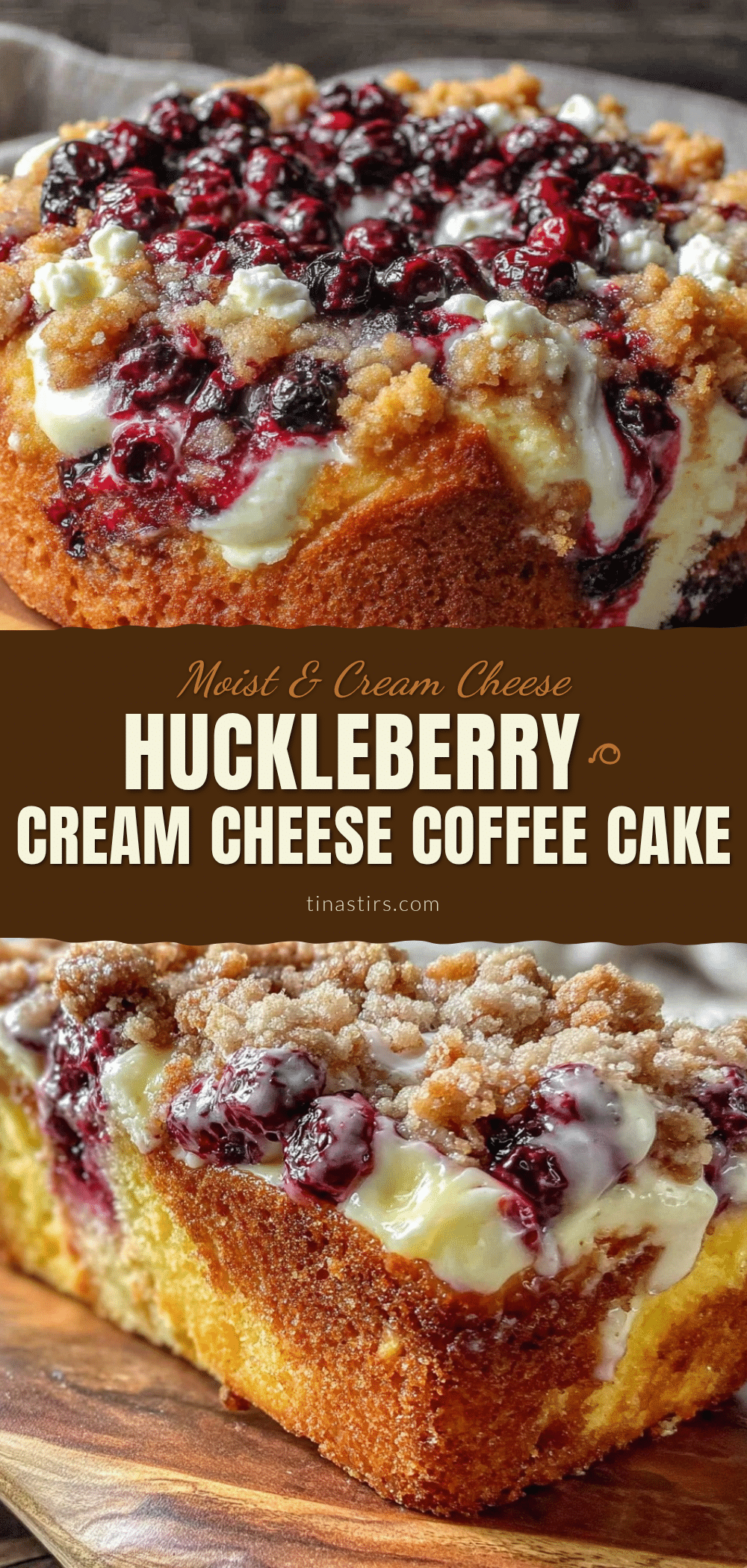 moist huckleberry cream cheese coffee cake recipe