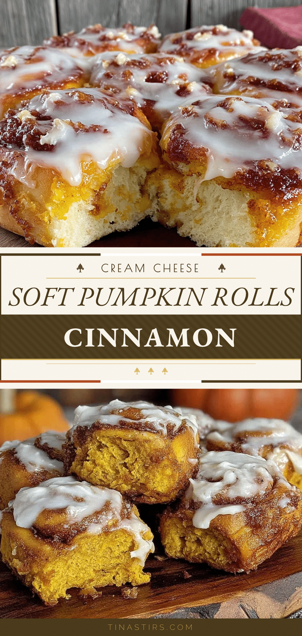 pumpkin cream cheese cinnamon rolls recipe