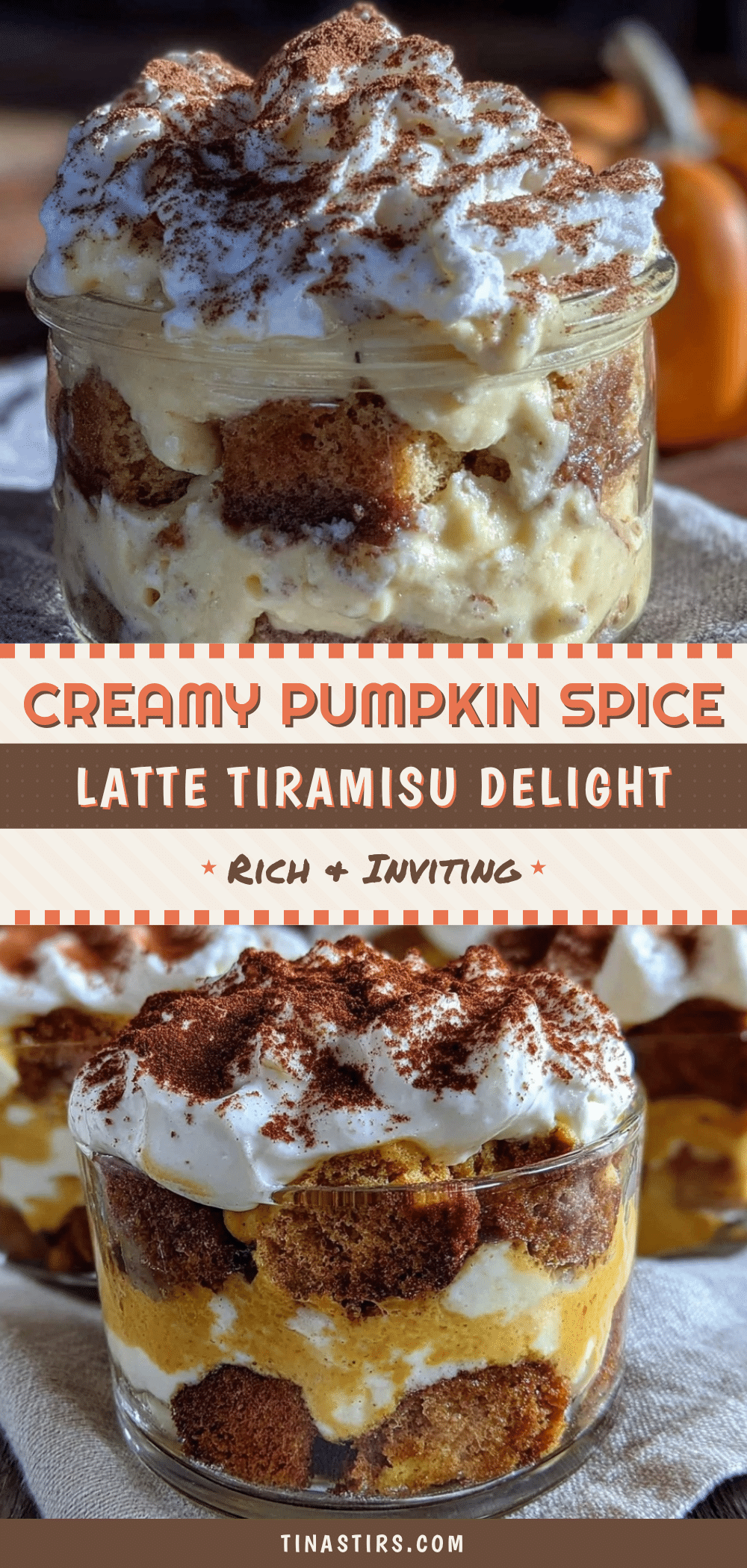 Pumpkin Spice Latte Tiramisu recipe