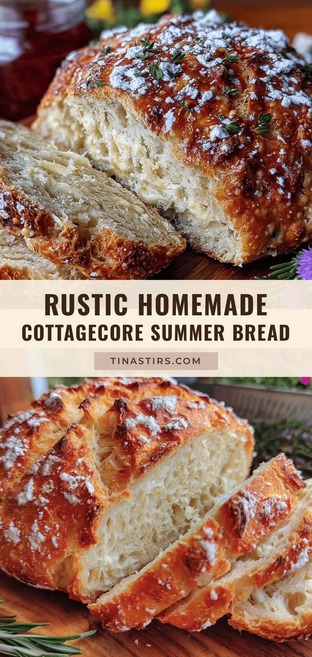 rustic homemade summer bread recipe