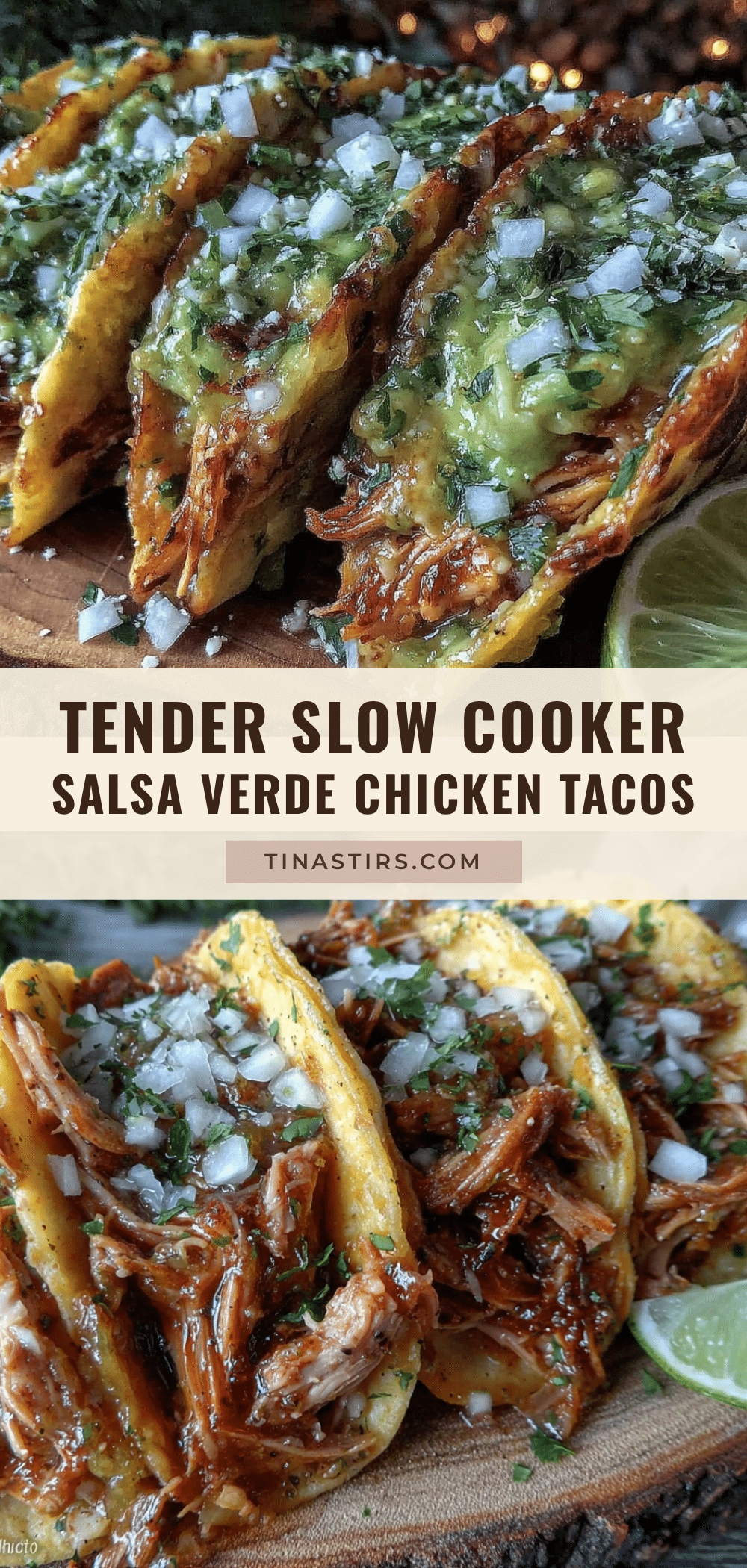 slow cooker salsa verde chicken tacos recipe