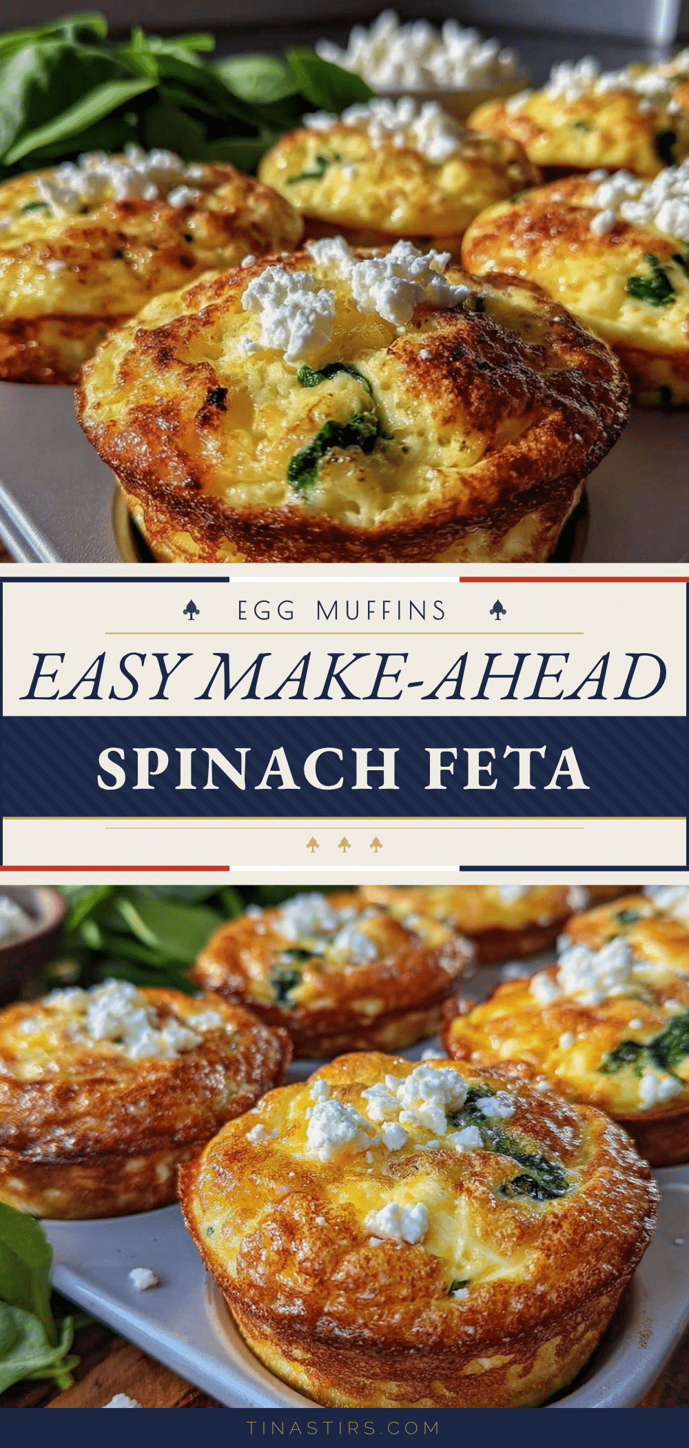 spinach and feta egg muffins recipe