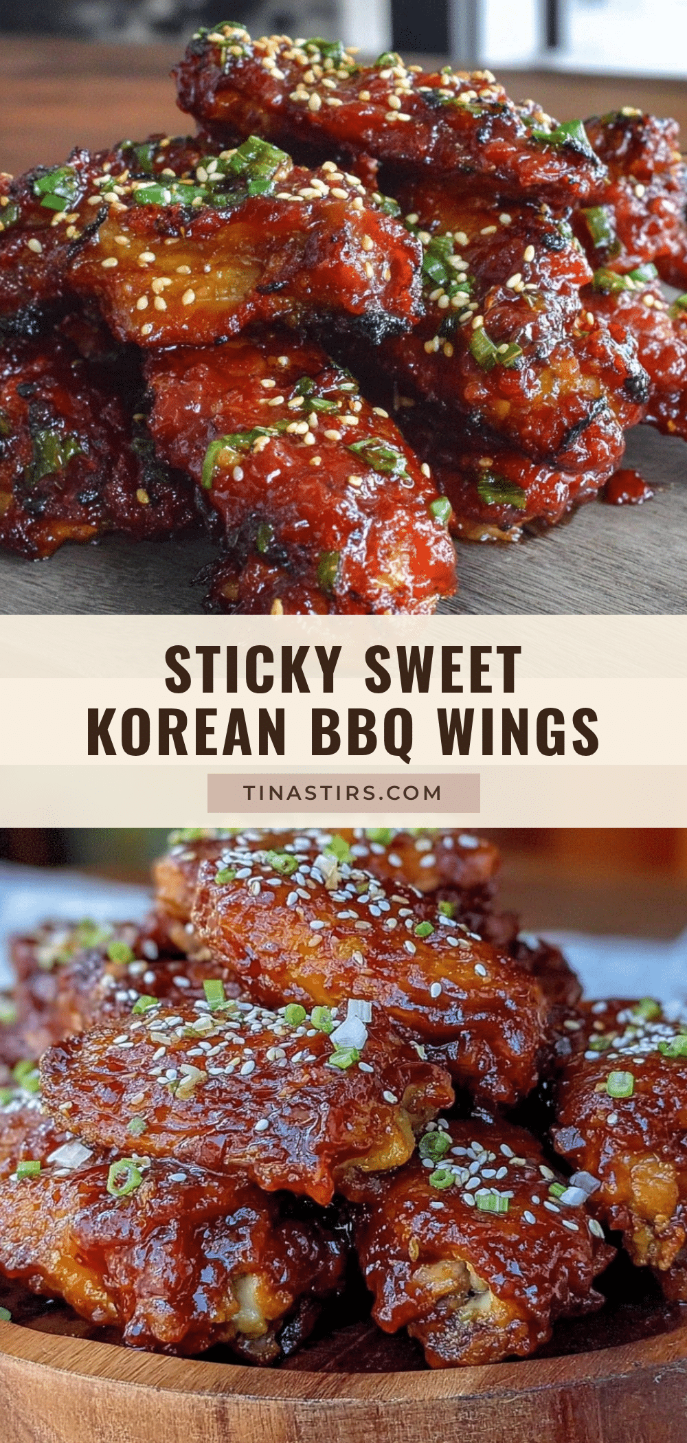 sticky Korean BBQ chicken wings recipe