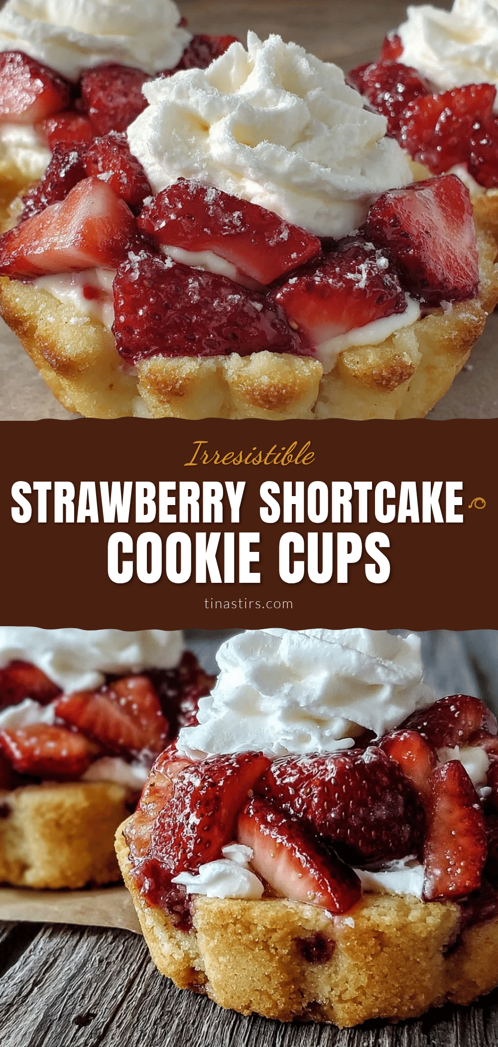 Strawberry Shortcake Cookie Cups recipe
