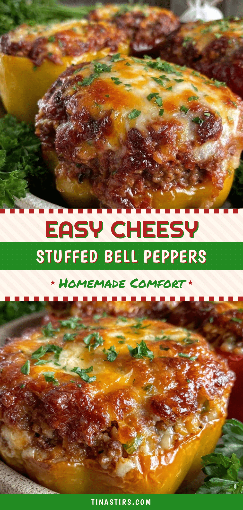 stuffed bell peppers with ground beef and rice recipe