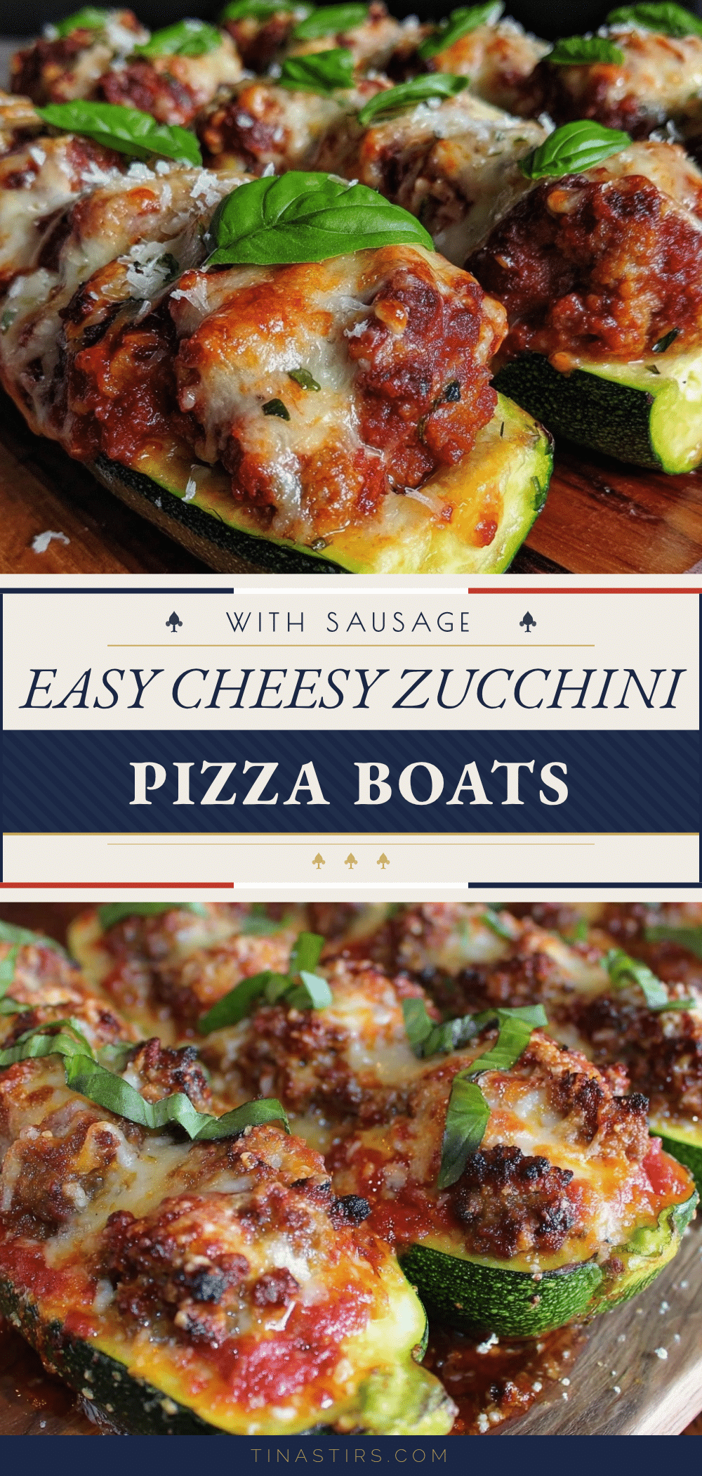 zucchini pizza boats with turkey sausage recipe
