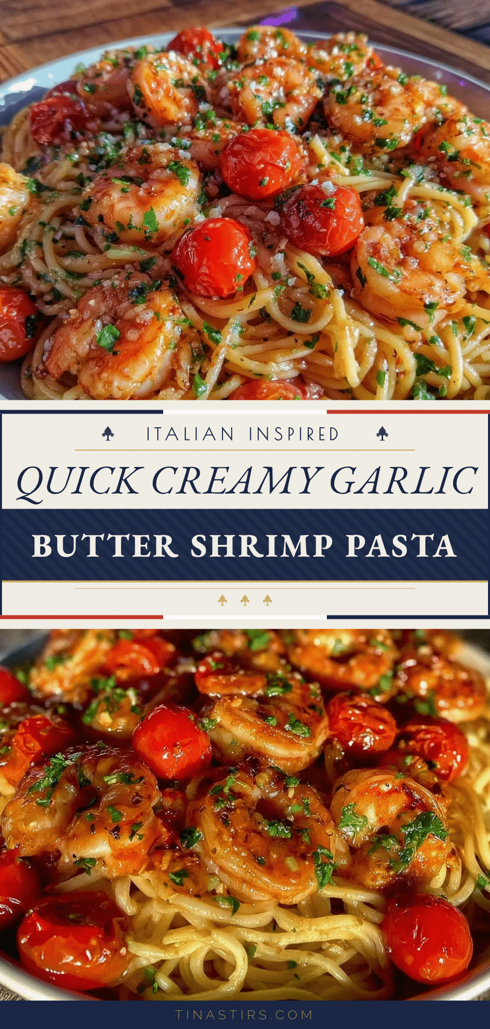 creamy garlic butter shrimp pasta recipe