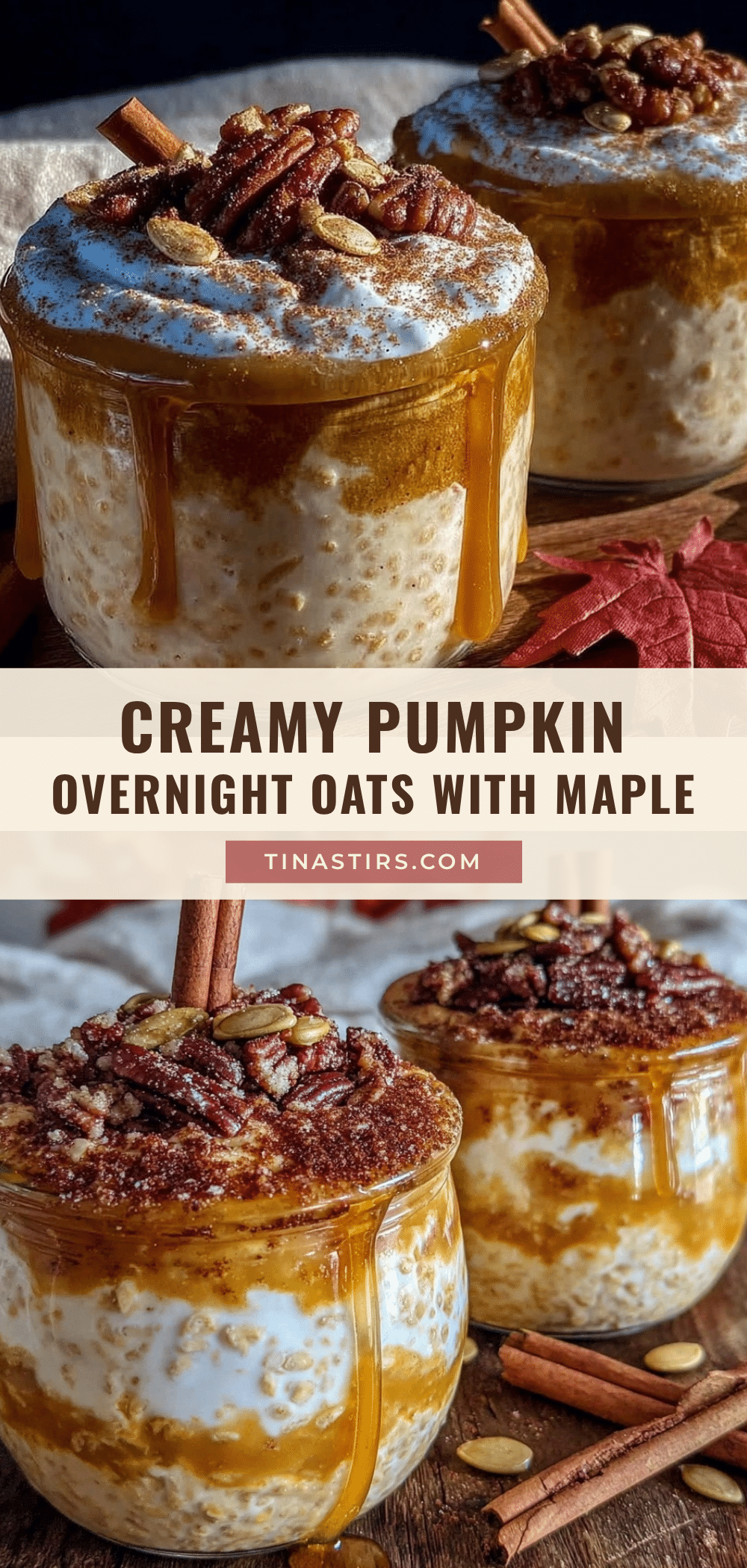 creamy pumpkin overnight oats recipe