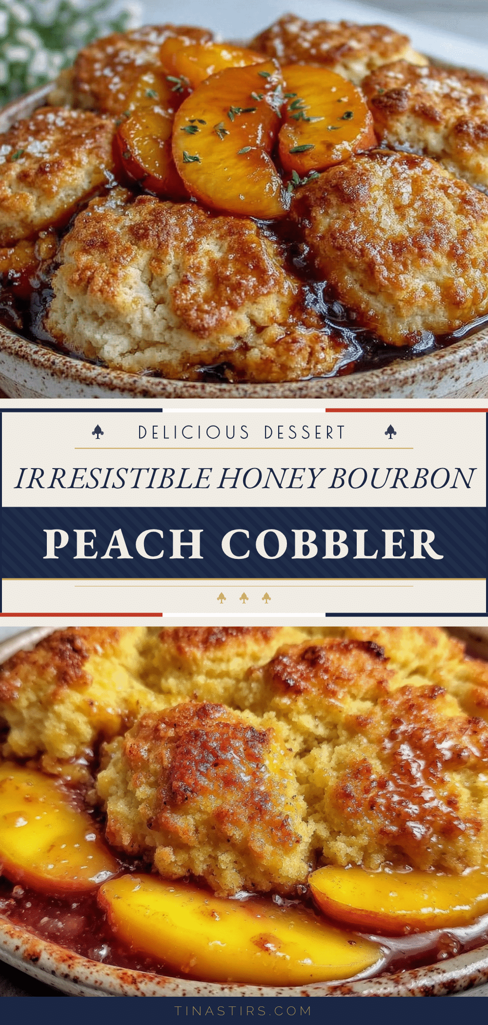 honey bourbon peach cobbler recipe