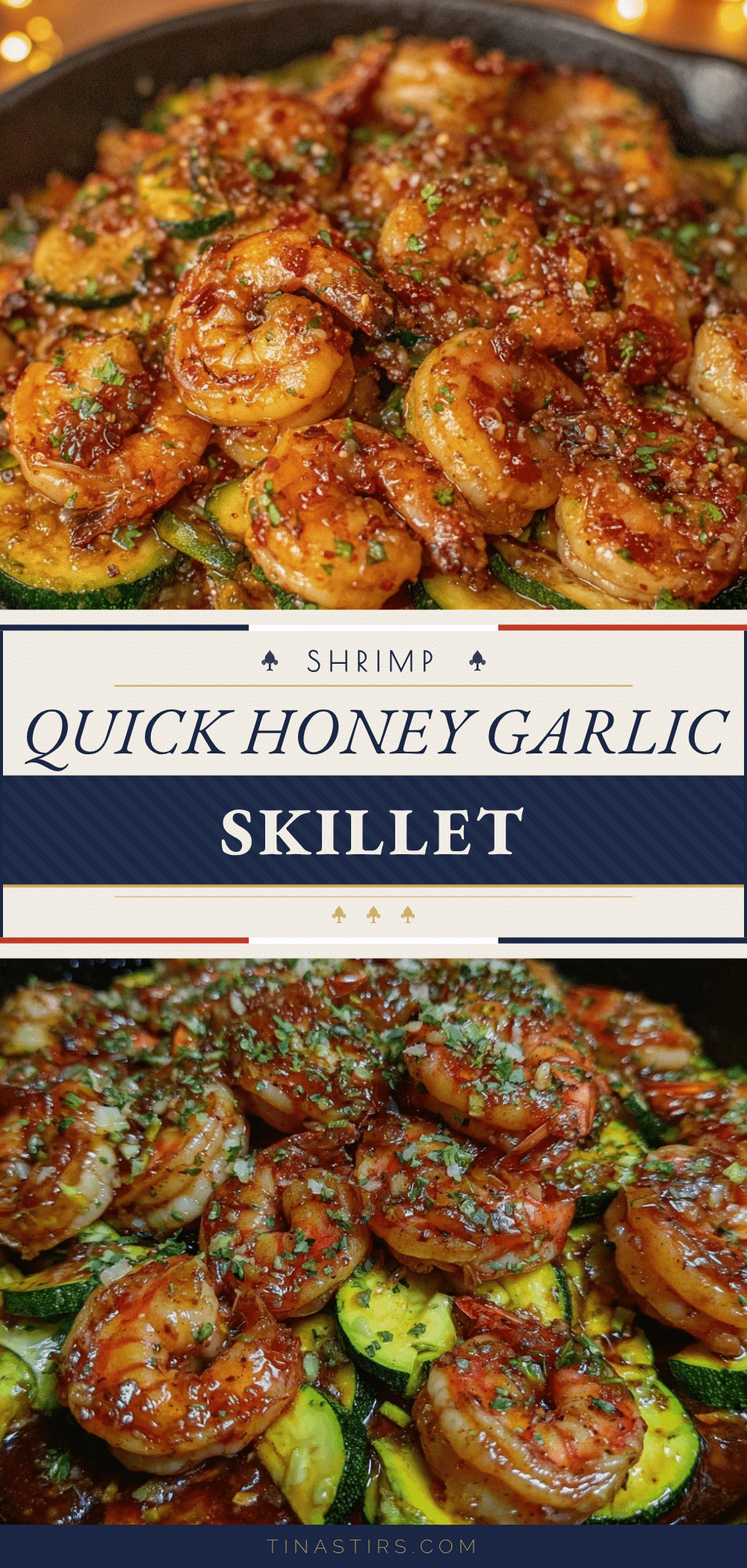 honey garlic shrimp and zucchini skillet recipe