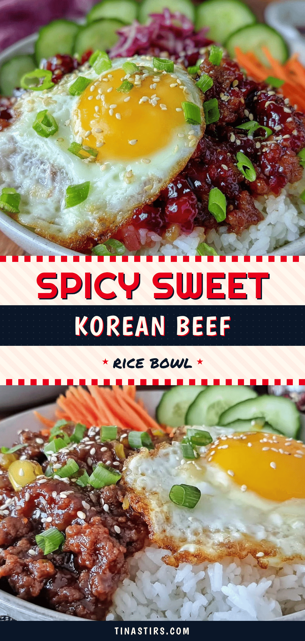 Korean ground beef rice bowl recipe