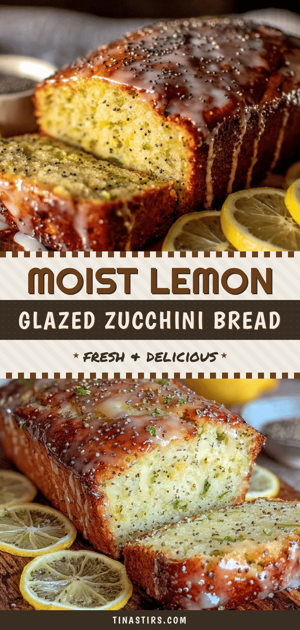 moist lemon glazed zucchini bread recipe