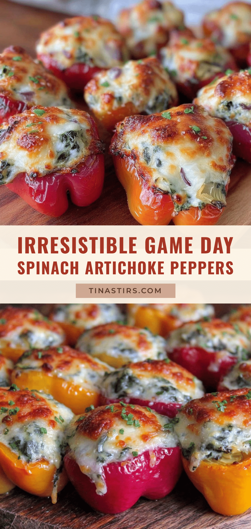 spinach artichoke stuffed mini peppers recipe