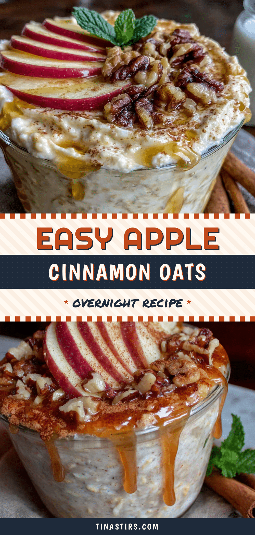 apple cinnamon overnight oats recipe