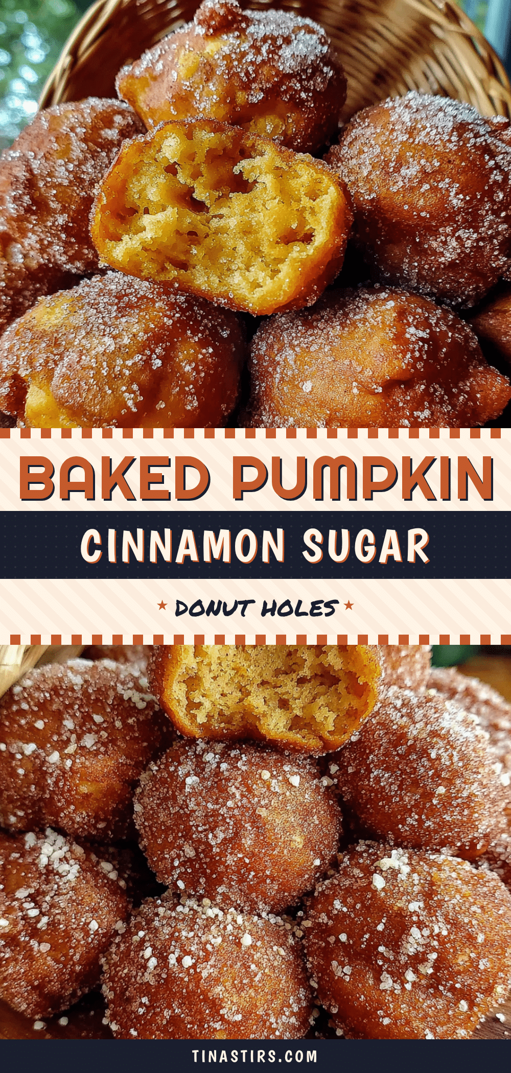 baked pumpkin donut holes recipe