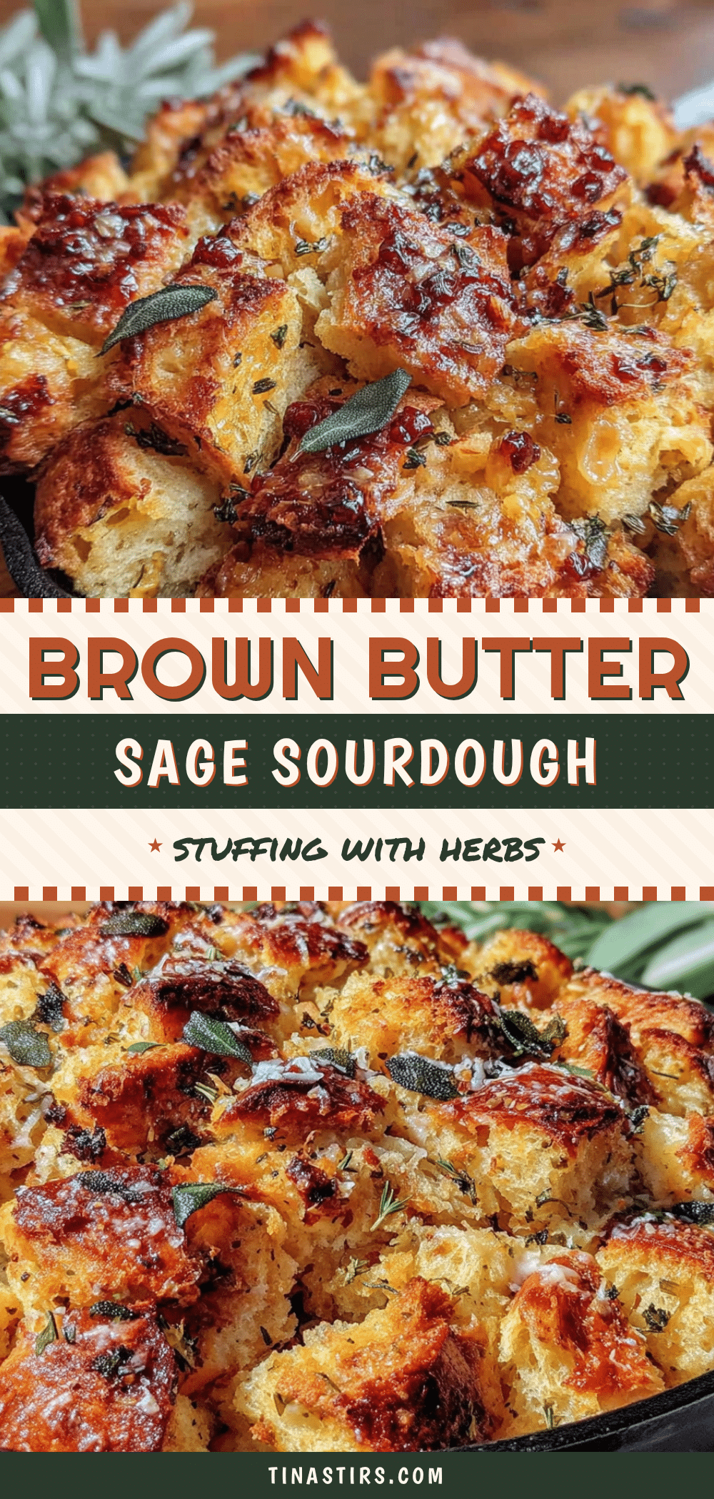 brown butter sage sourdough stuffing recipe