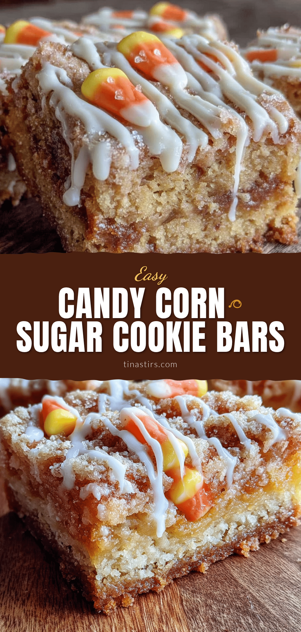 candy corn sugar cookie bars recipe