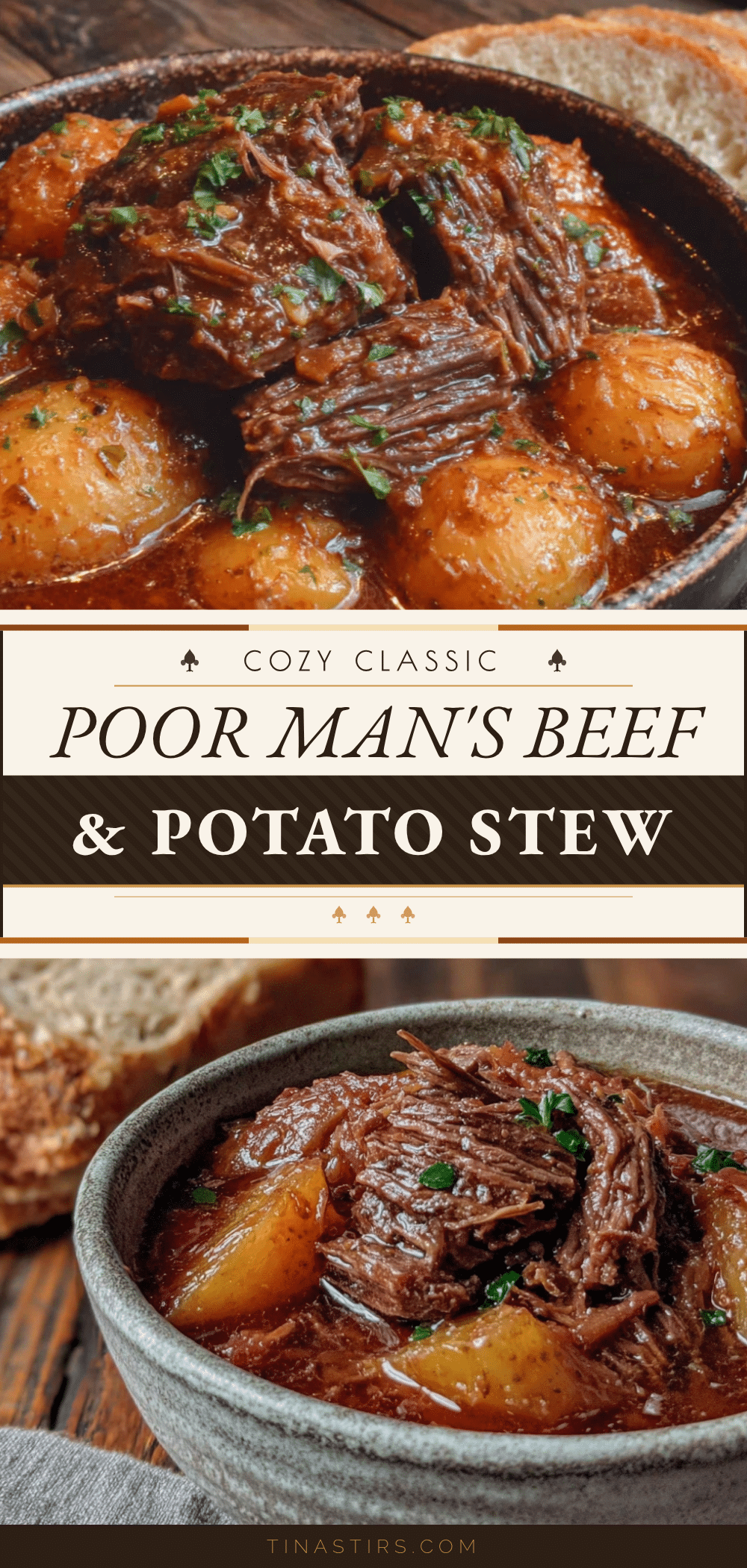 Cozy Poor Man’s Beef and Potato Stew recipe
