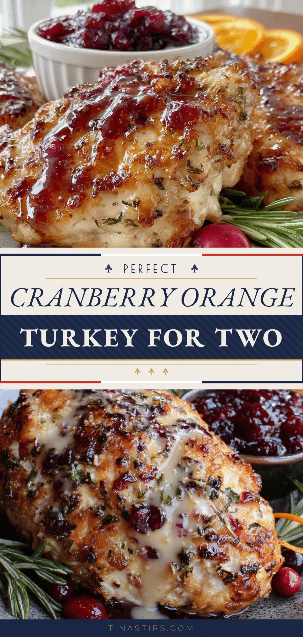 cranberry orange glazed turkey breast for two recipe