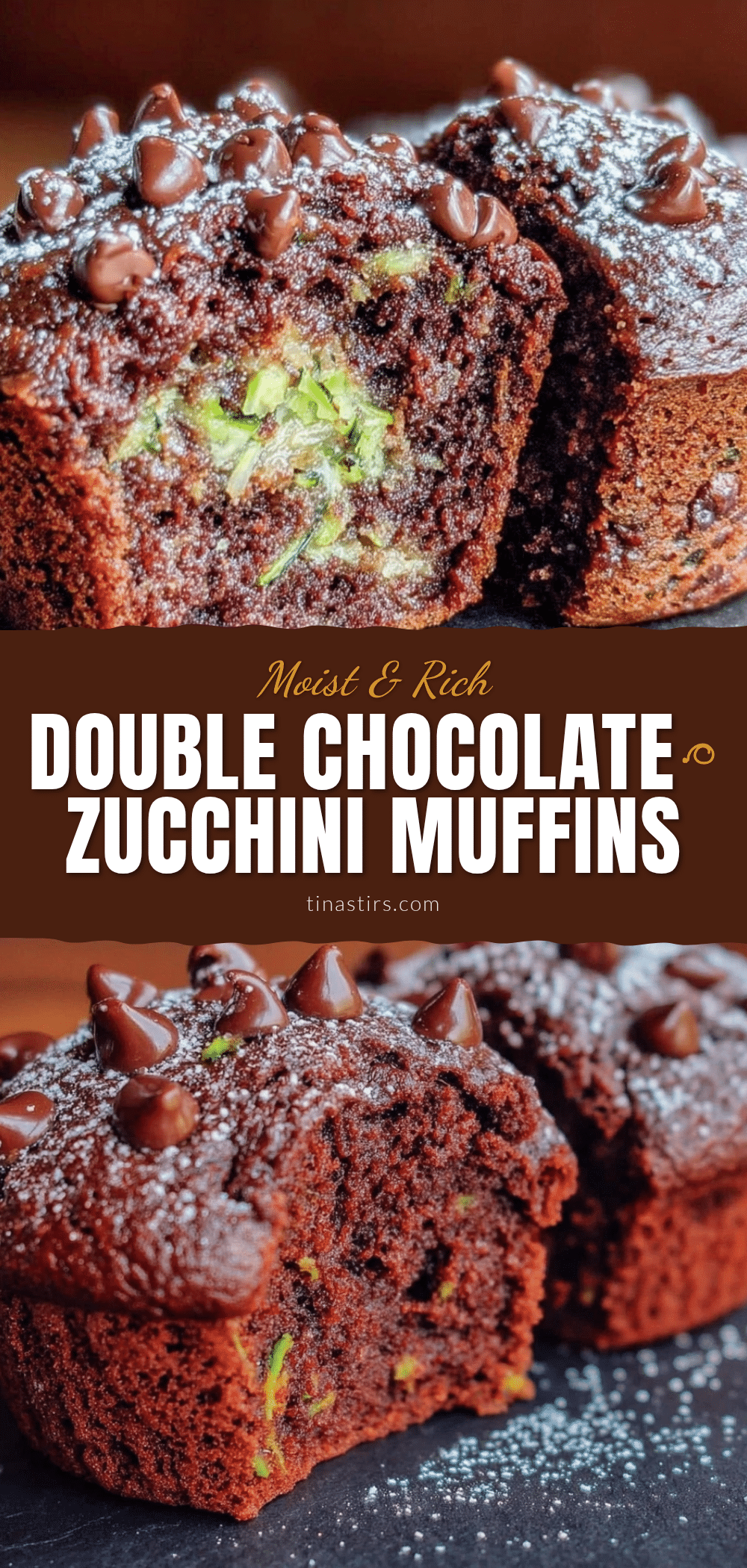 double chocolate zucchini muffins recipe