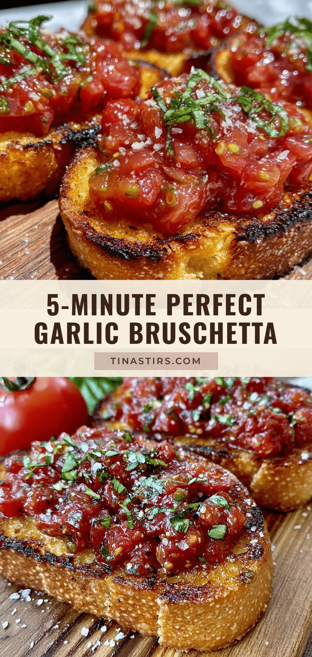 easy 5-minute fresh tomato bruschetta recipe