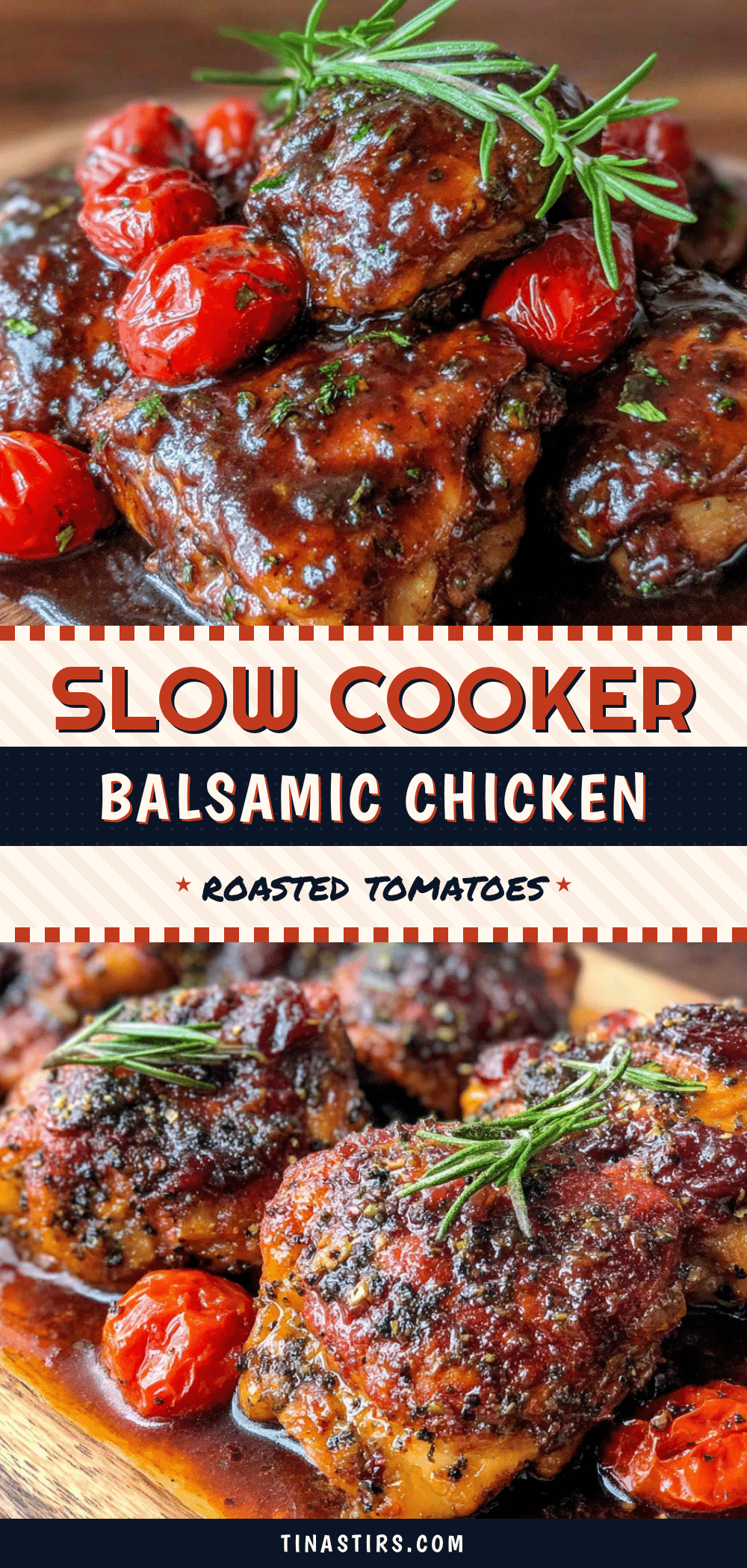 easy slow cooker balsamic chicken thighs recipe