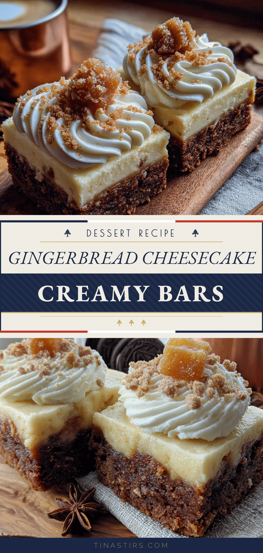 gingerbread cheesecake bars recipe