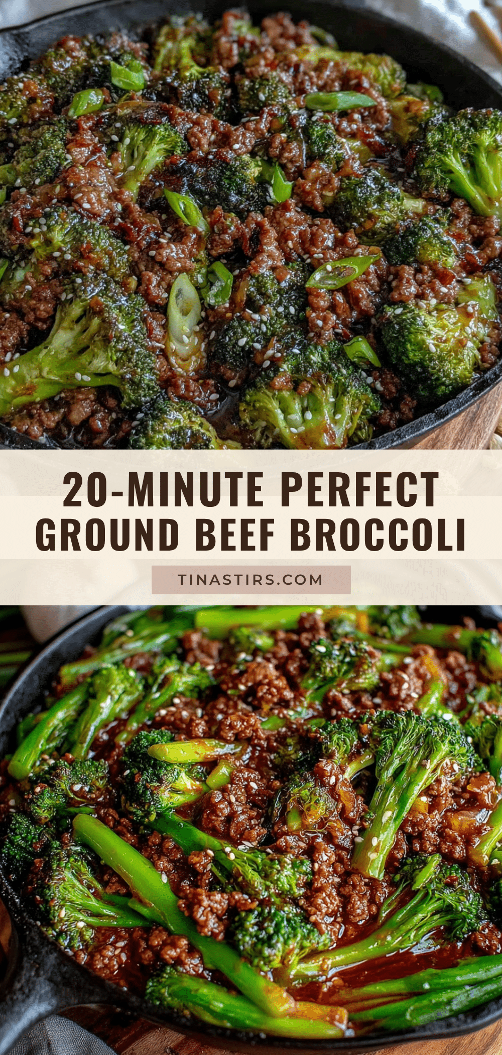 ground beef and broccoli skillet recipe
