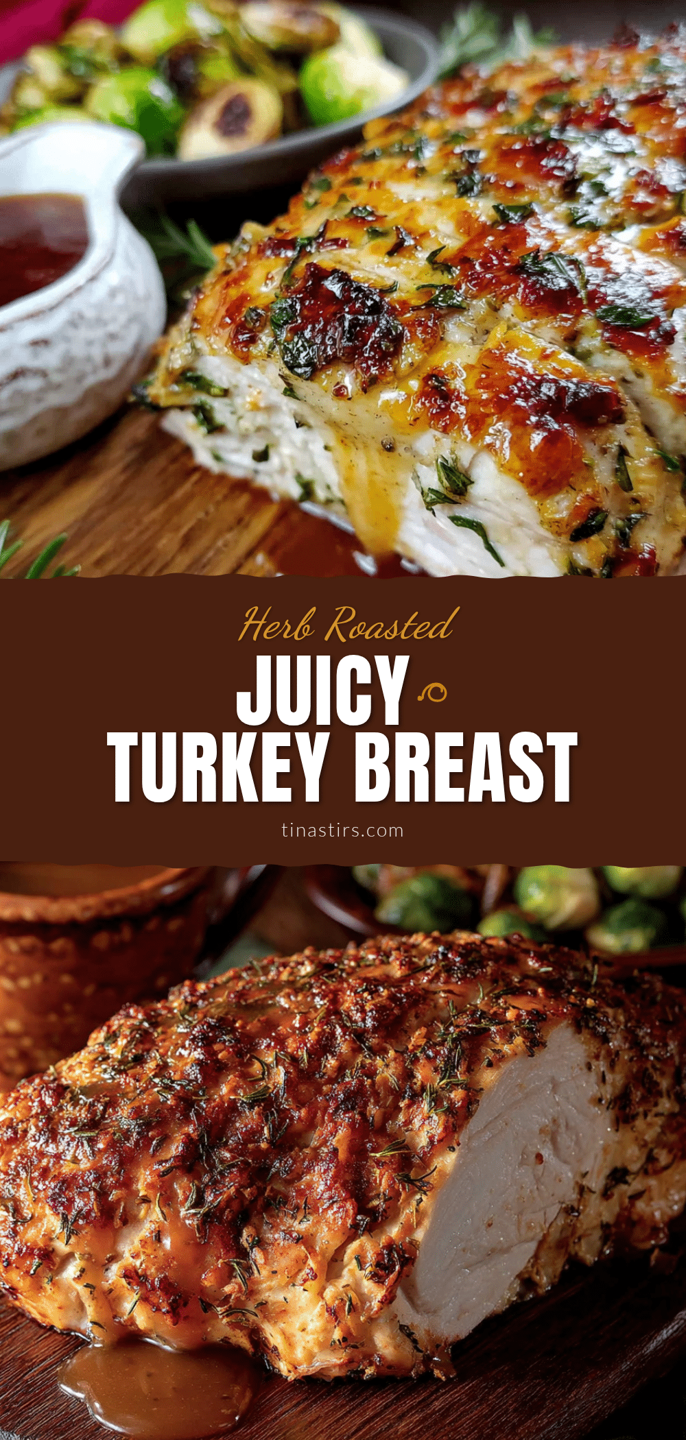 herb roasted turkey breast with apple cider gravy recipe