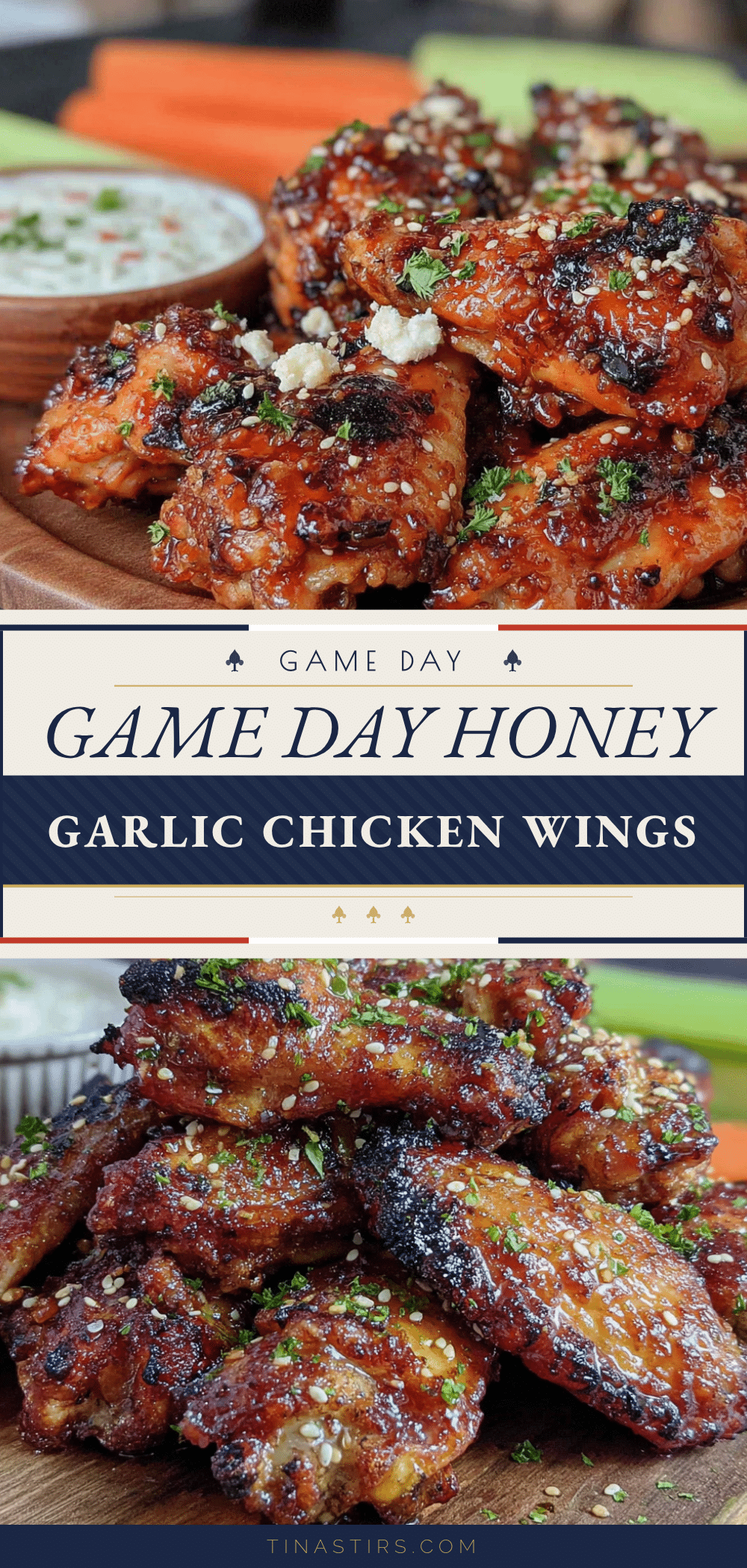 honey garlic baked chicken wings recipe