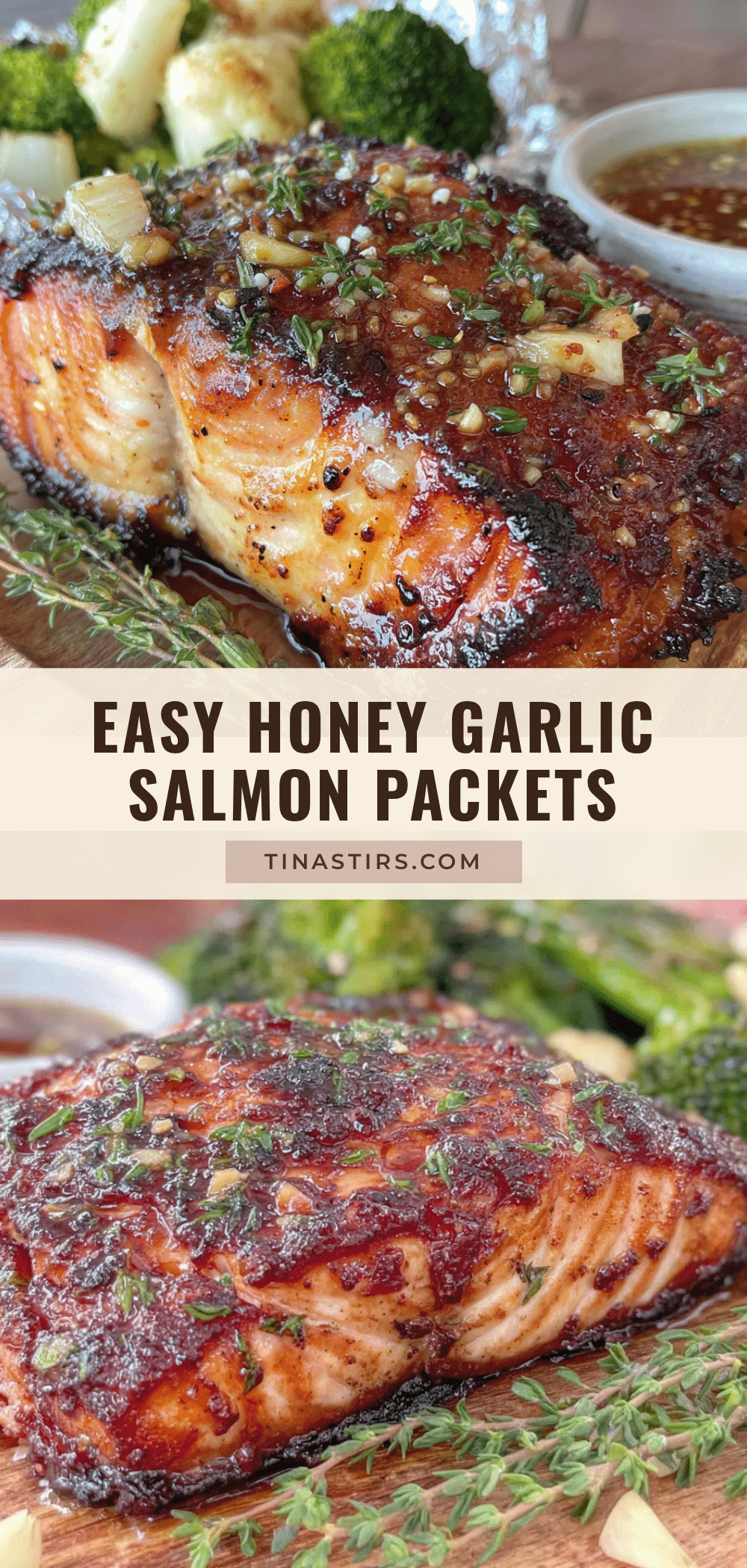 honey garlic salmon packets recipe