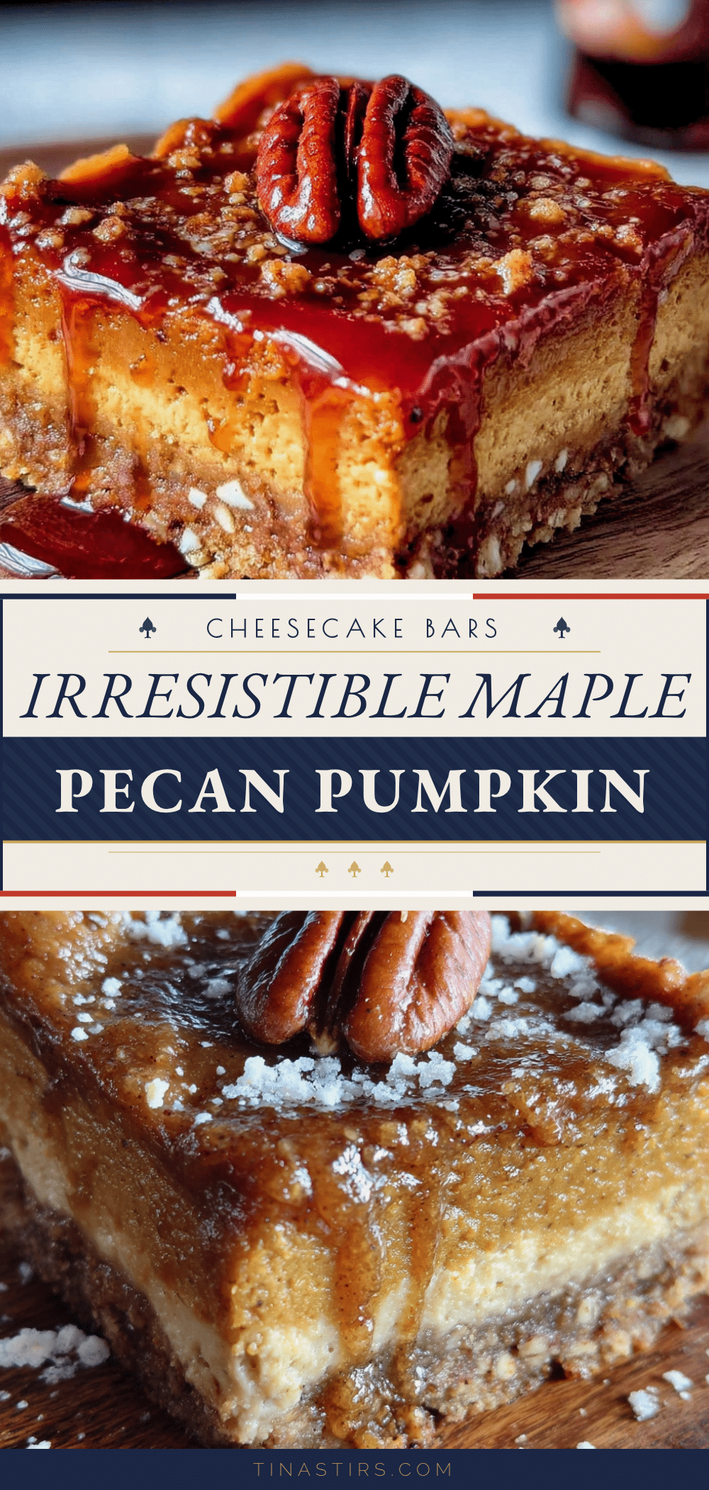 maple pecan pumpkin cheesecake bars recipe