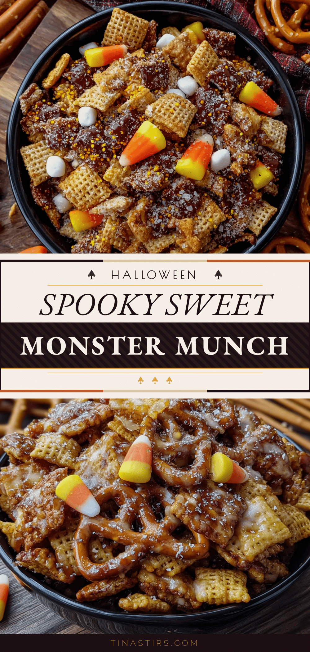Monster Munch Halloween Chex Mix recipe