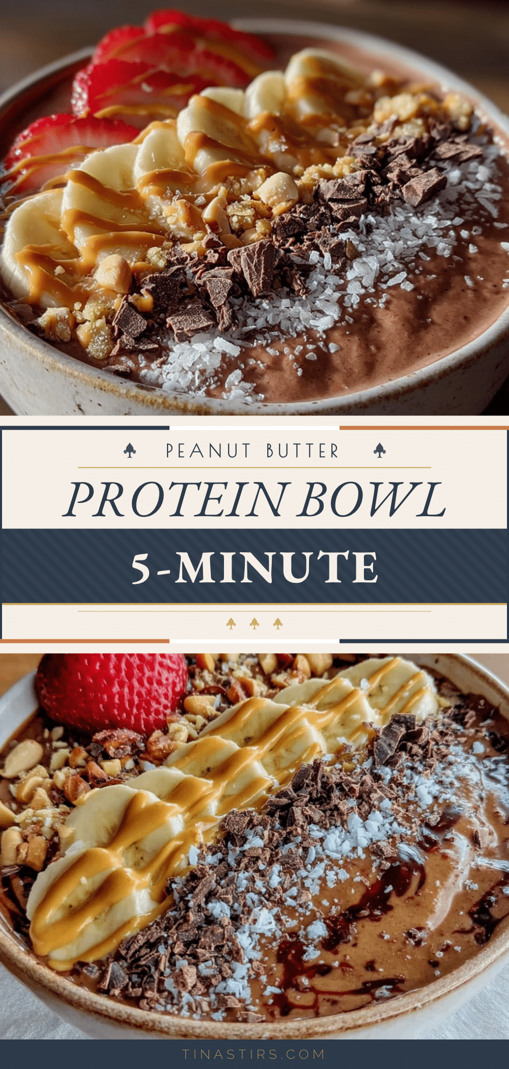 peanut butter protein smoothie bowl recipe