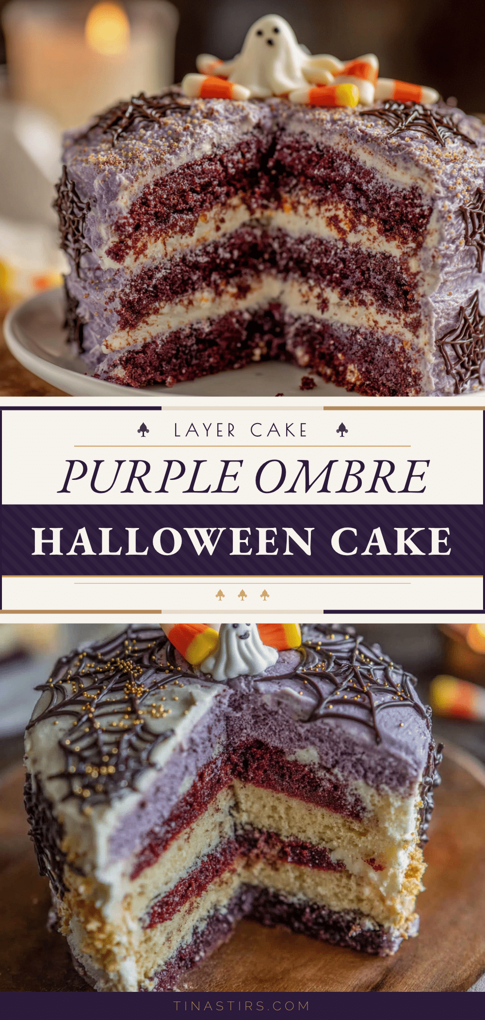 purple ombre halloween layer cake recipe