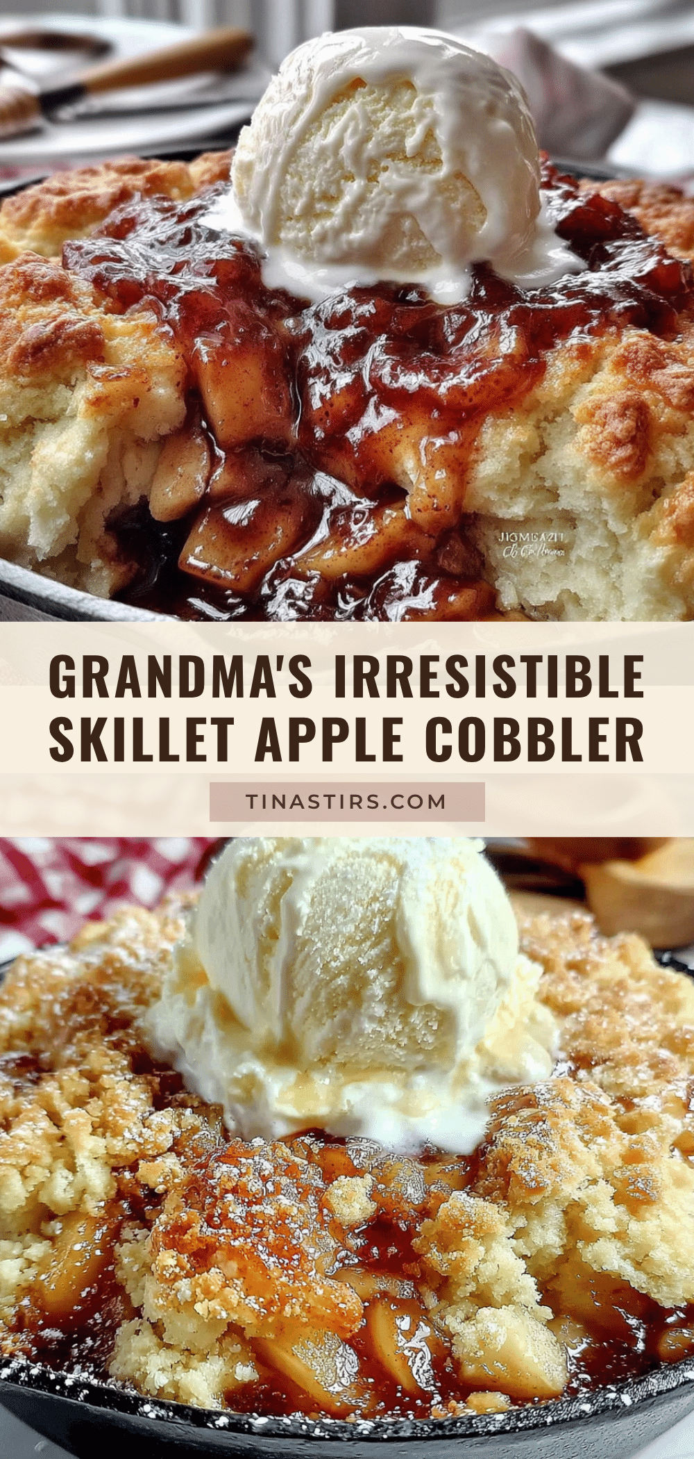 skillet apple cobbler recipe