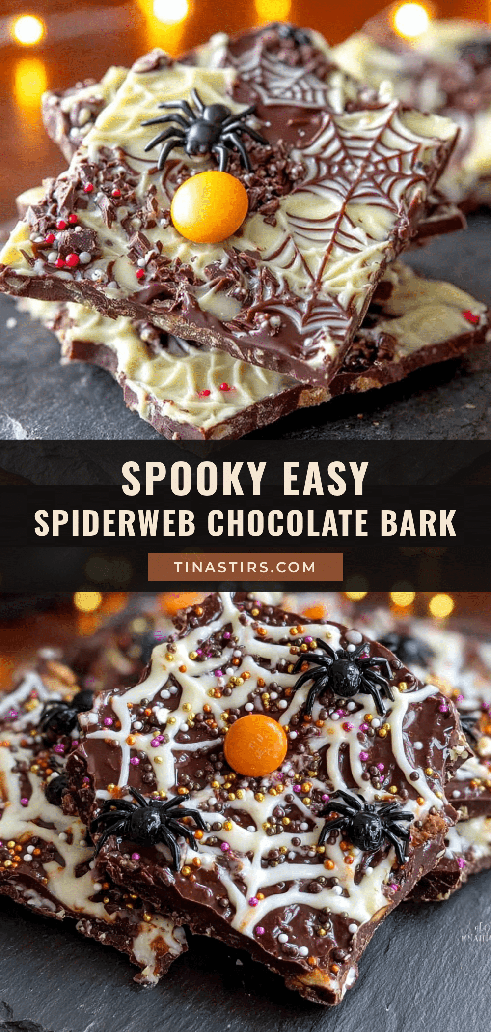 spiderweb chocolate bark recipe