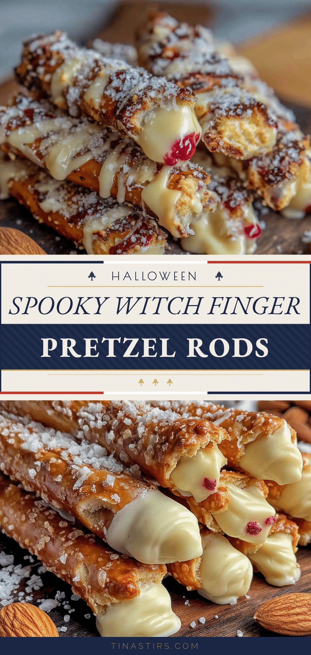 witch finger pretzel rods recipe