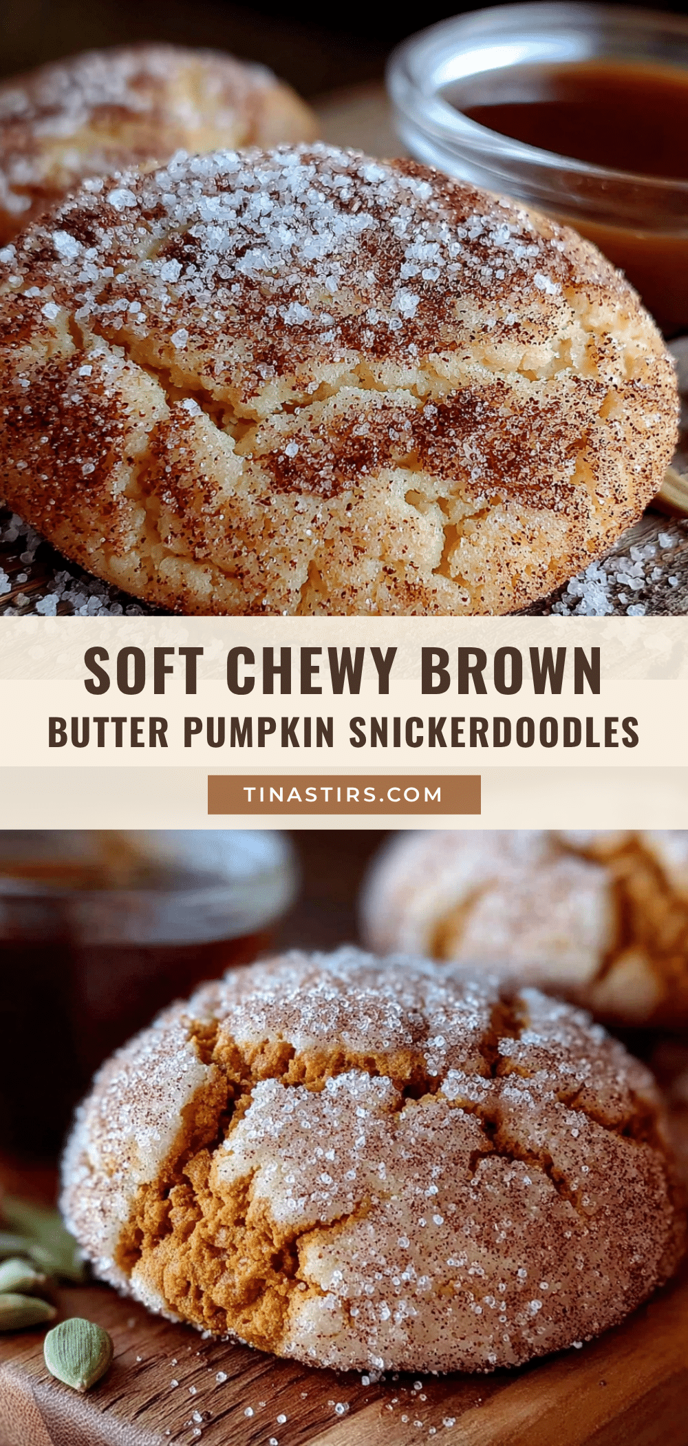 brown butter pumpkin snickerdoodles recipe
