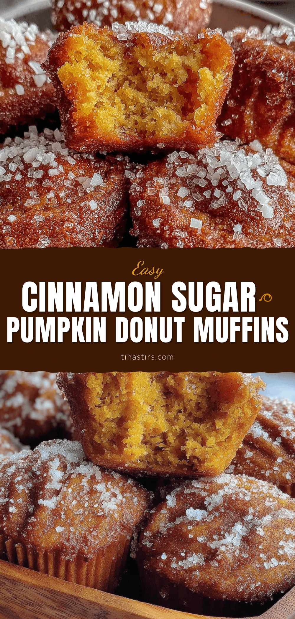 Cinnamon Sugar Pumpkin Donut Muffins recipe