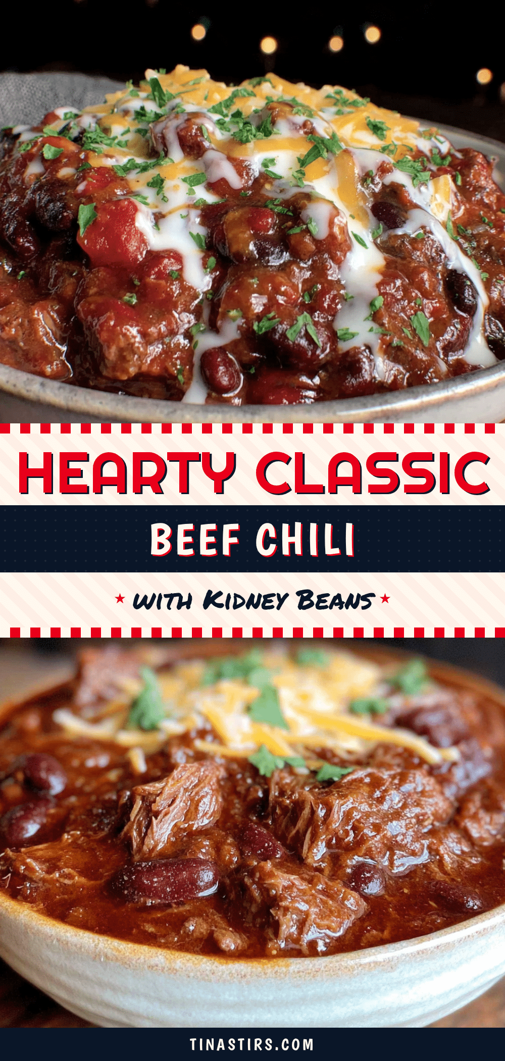classic beef chili with kidney beans recipe