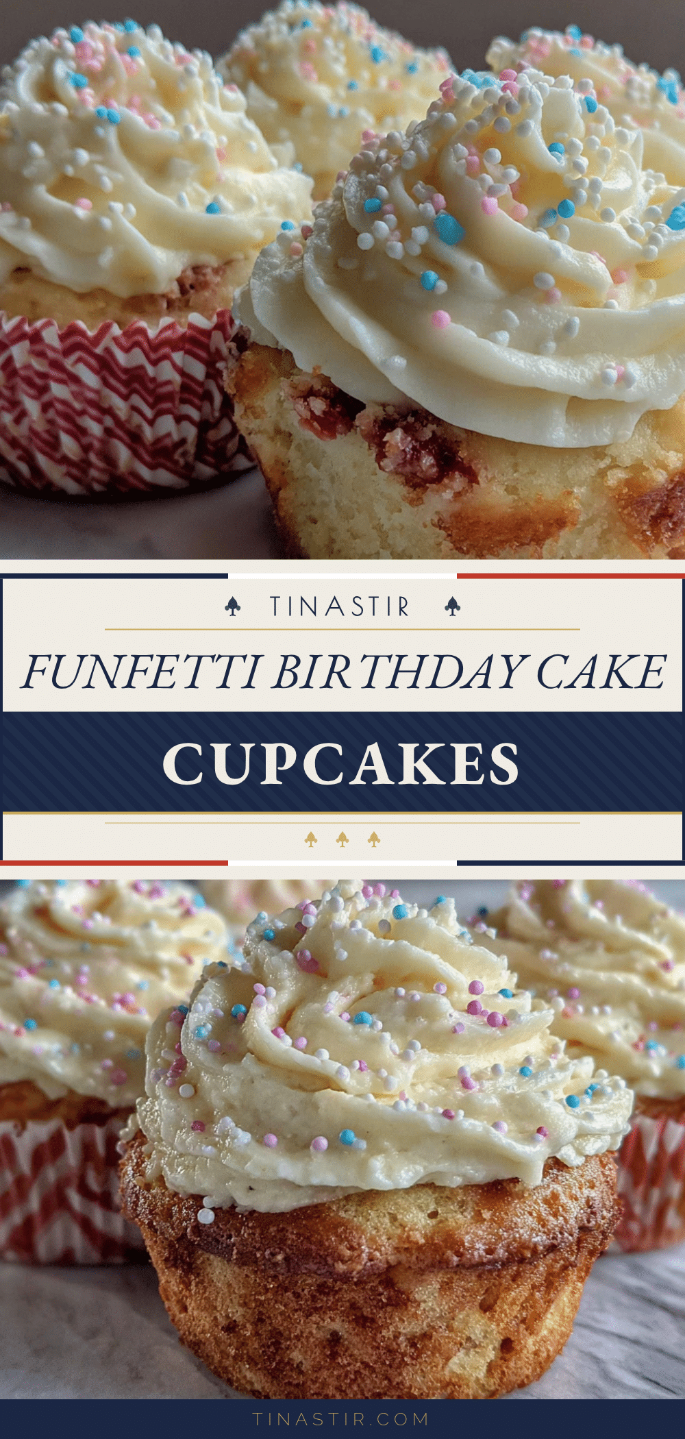 creamy birthday cake cupcakes with sprinkle frosting recipe