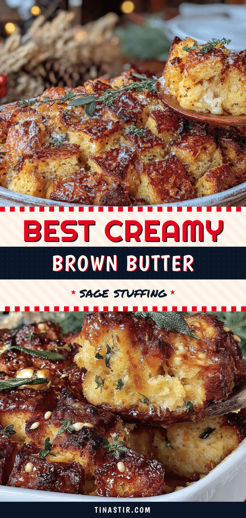 creamy brown butter sage stuffing recipe