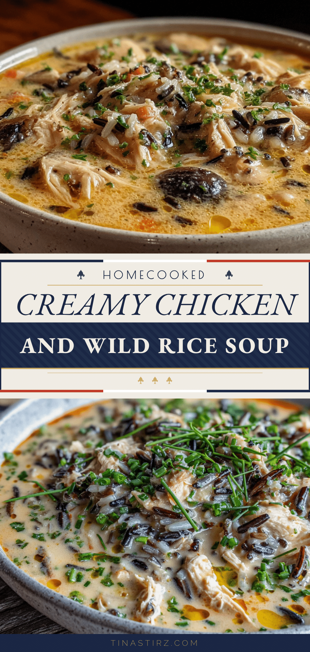 creamy chicken and wild rice soup recipe