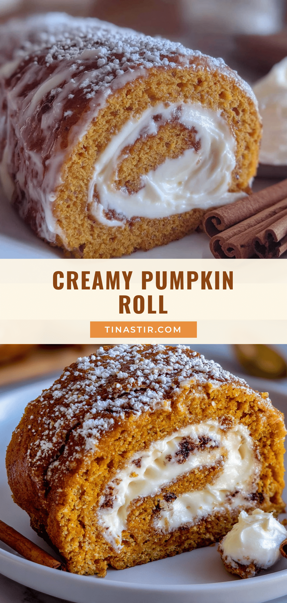 creamy pumpkin roll with cream cheese filling recipe