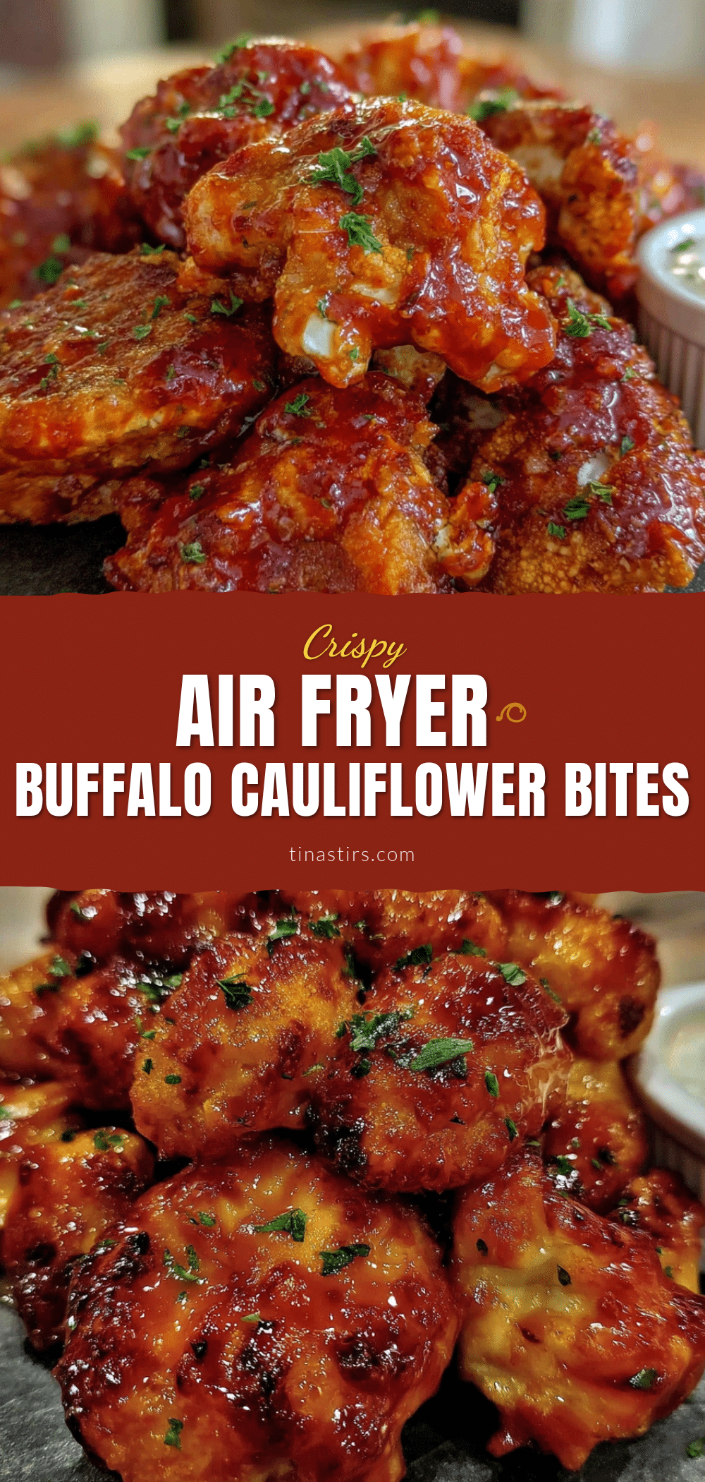 Crispy Air Fryer Buffalo Cauliflower Bites recipe